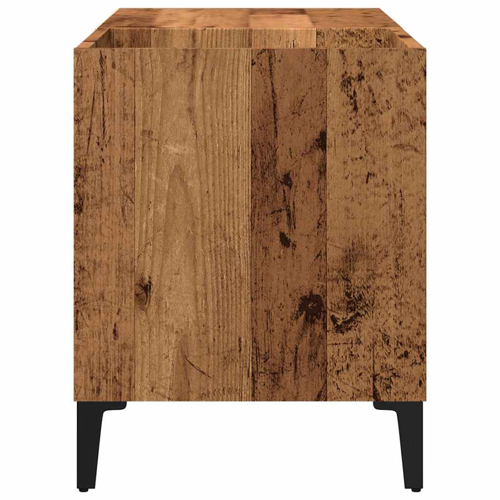 vidaXL Szafka na płyty, stare drewno, 84,5x38x48 cm