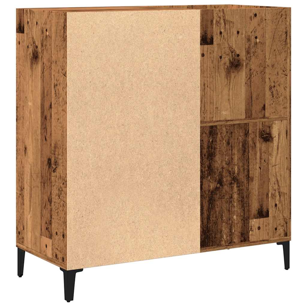 vidaXL Szafka na płyty, stare drewno, 84,5x38x89 cm