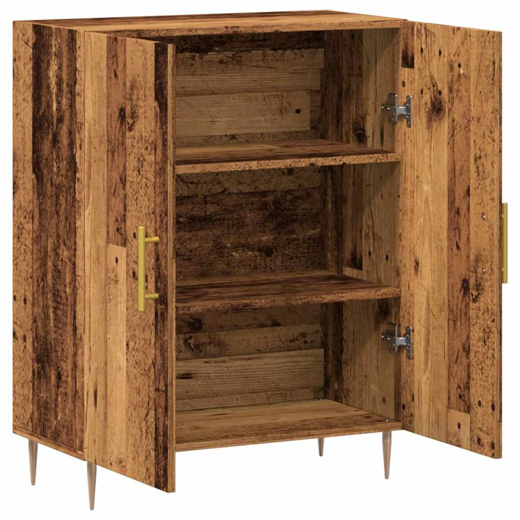 vidaXL Szafka, stare drewno, 69,5x34x90 cm, materiał drewnopochodny