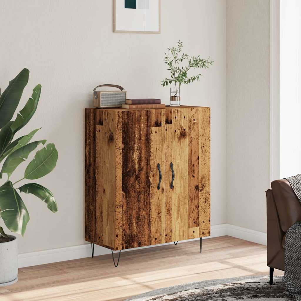 vidaXL Szafka, stare drewno, 69,5x34x90 cm, materiał drewnopochodny