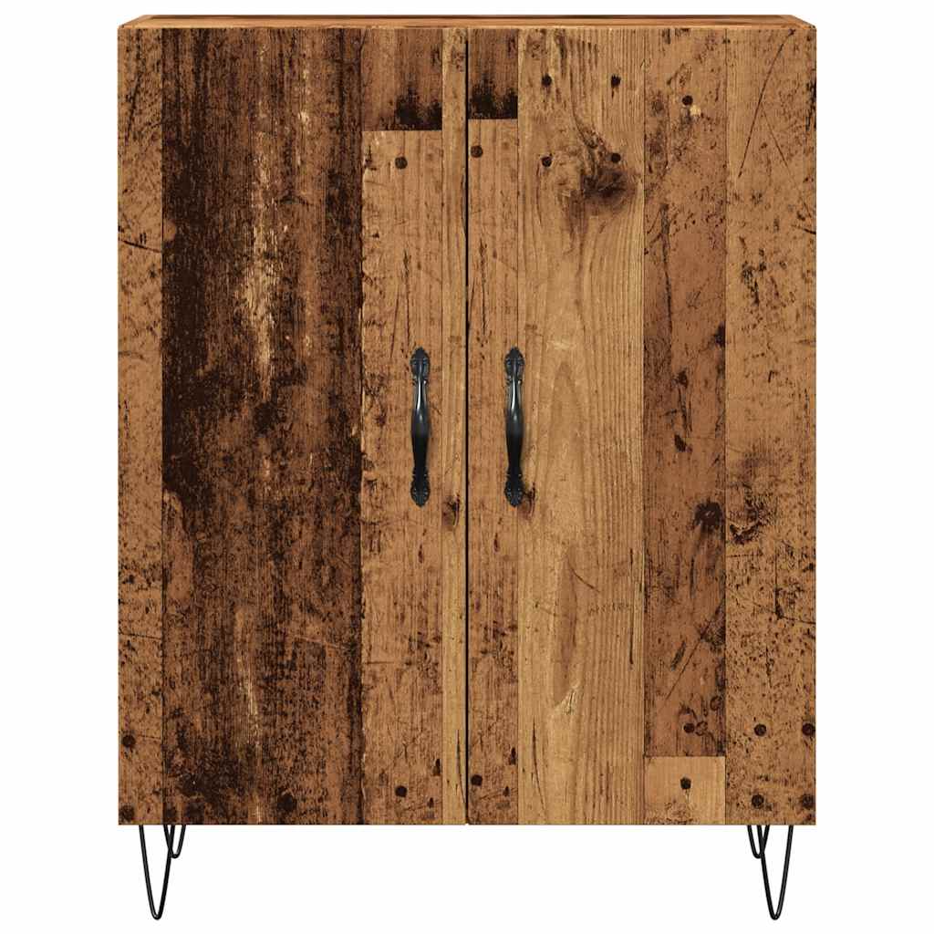 vidaXL Szafka, stare drewno, 69,5x34x90 cm, materiał drewnopochodny