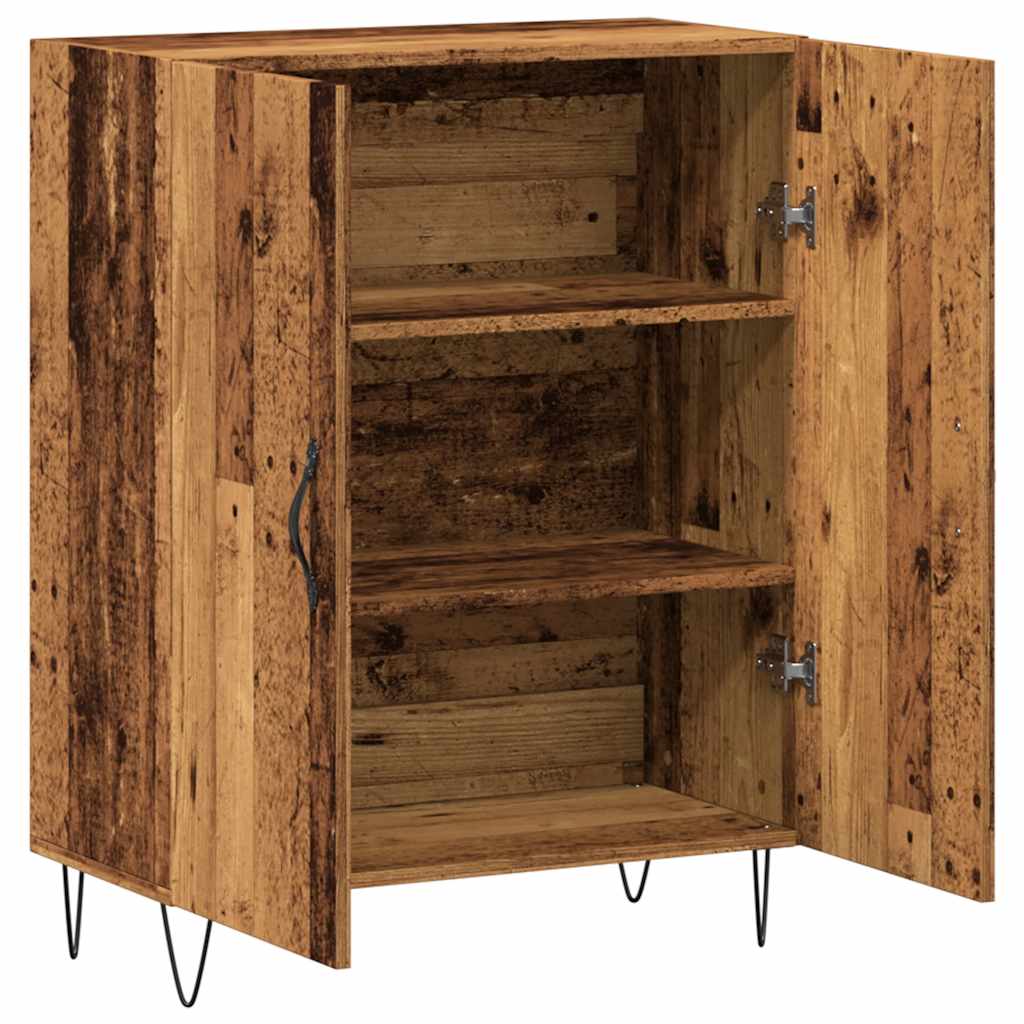 vidaXL Szafka, stare drewno, 69,5x34x90 cm, materiał drewnopochodny