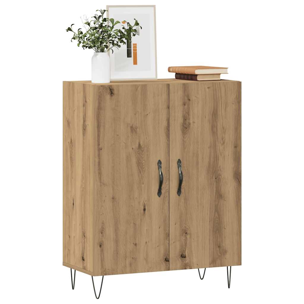 vidaXL Szafka, dąb artisan, 69,5x34x90 cm, materiał drewnopochodny