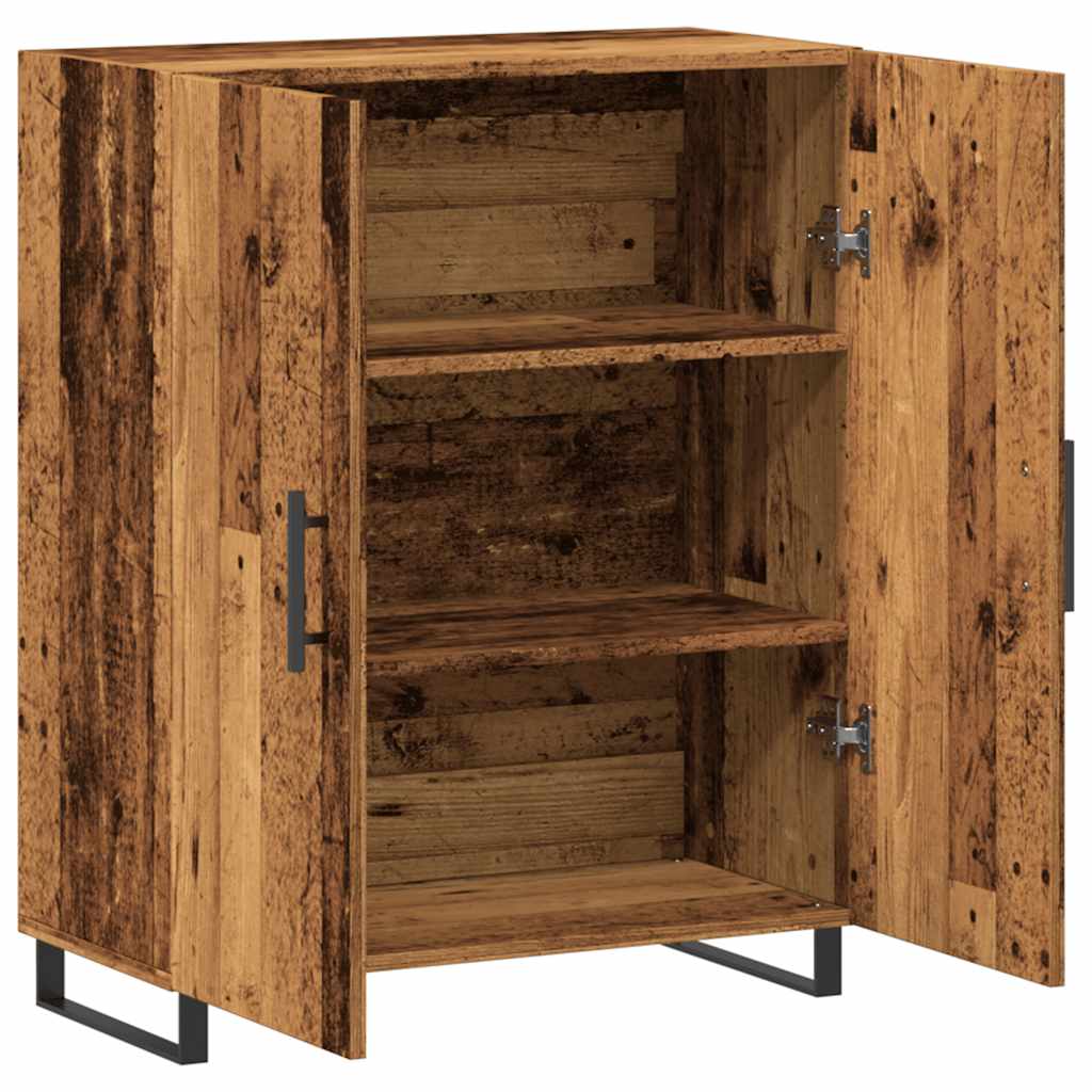 vidaXL Szafka, stare drewno, 69,5x34x90 cm, materiał drewnopochodny