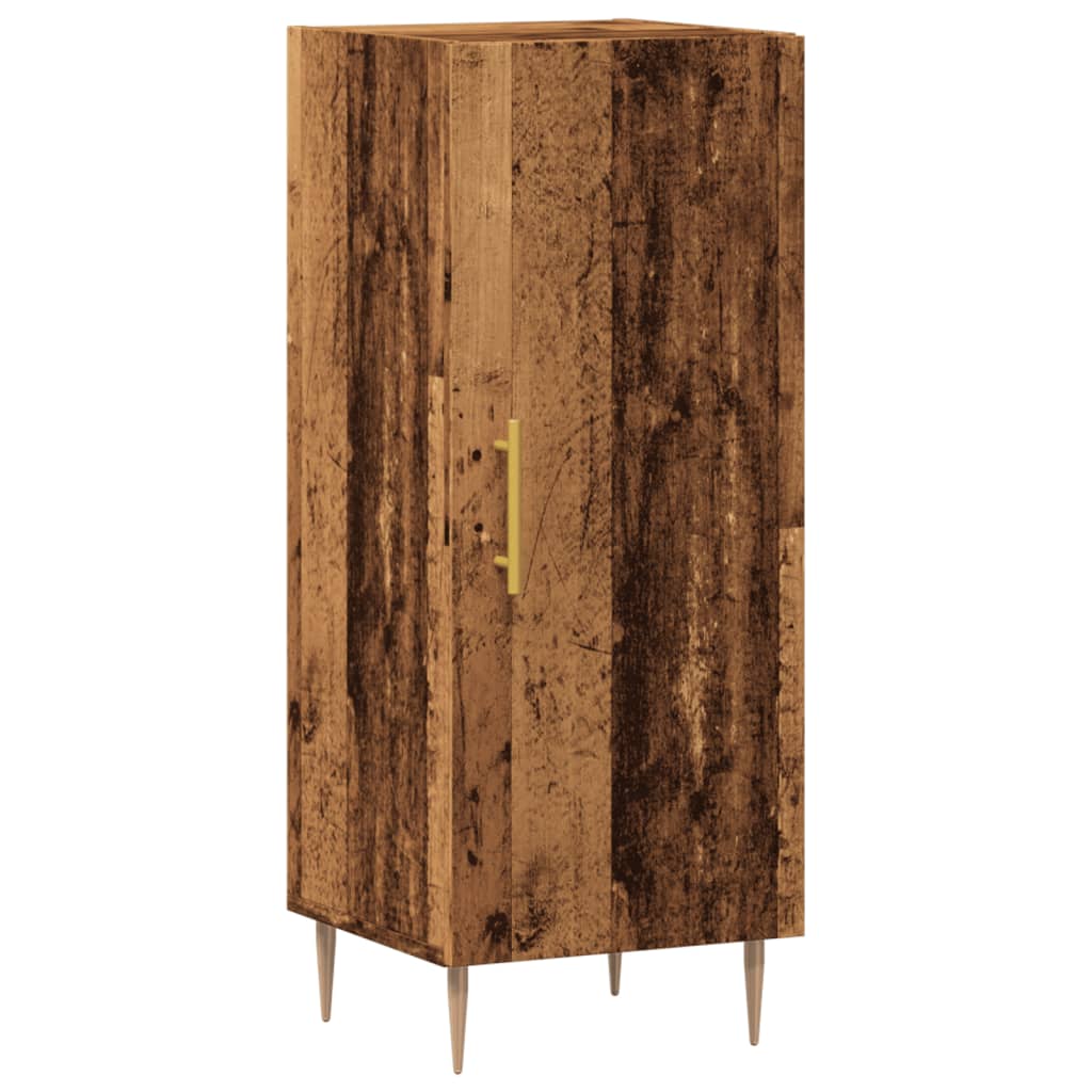 vidaXL Szafka, stare drewno, 34,5x34x90 cm, materiał drewnopochodny