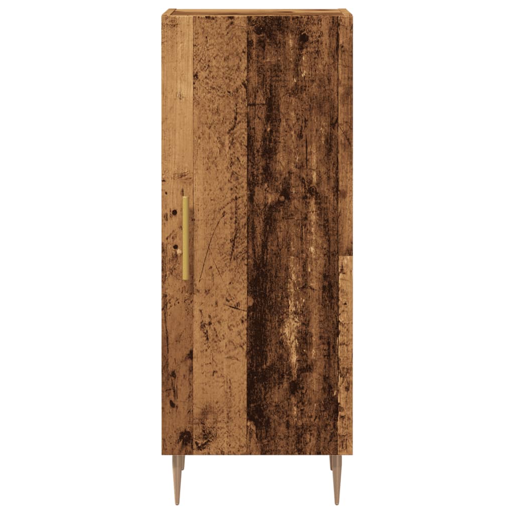 vidaXL Szafka, stare drewno, 34,5x34x90 cm, materiał drewnopochodny