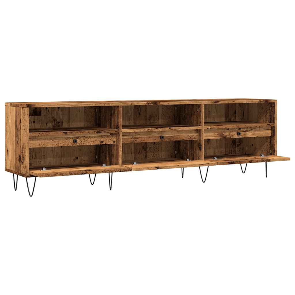 vidaXL Szafka pod TV, stare drewno, 150x30x44,5 cm