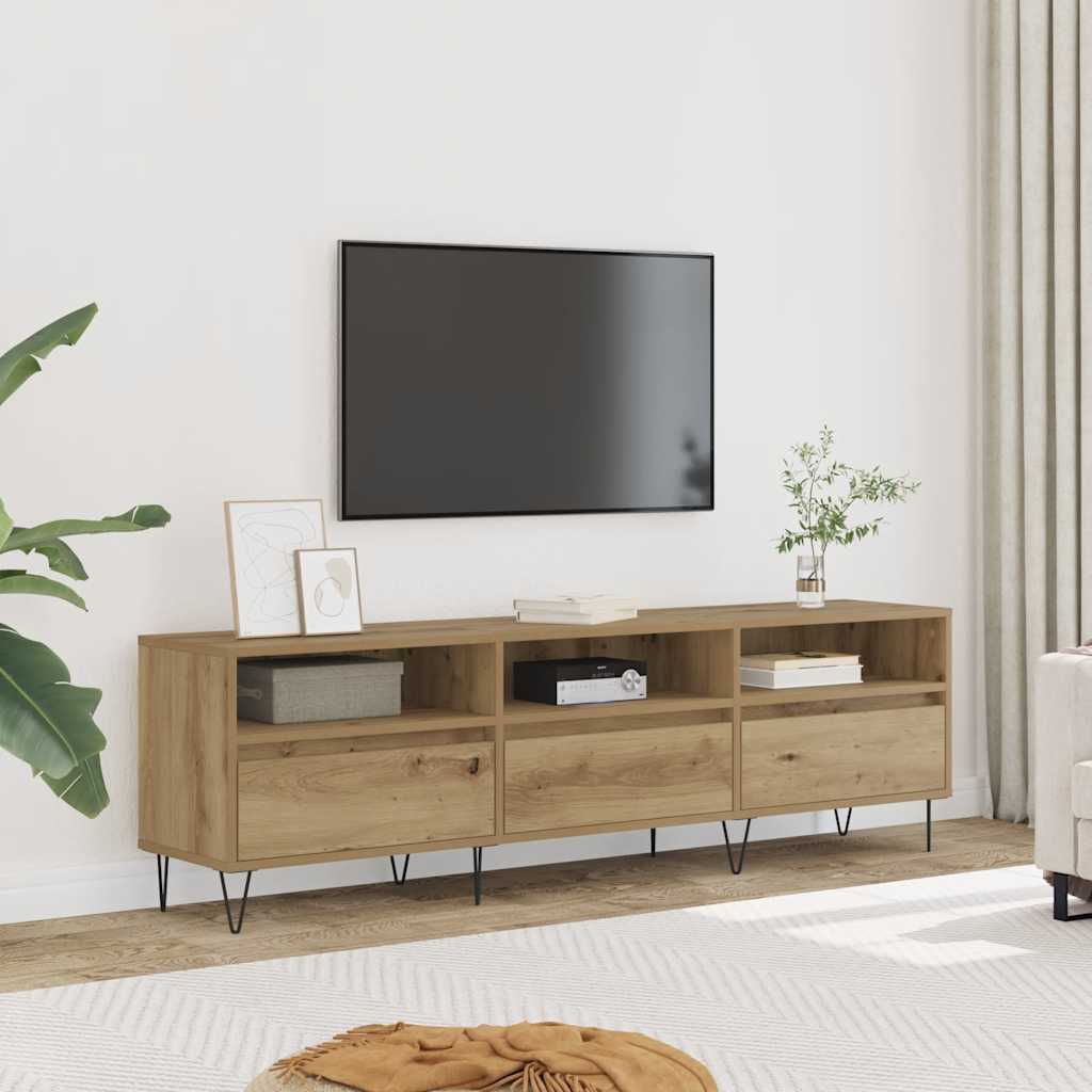 vidaXL Szafka pod TV, dąb artisan, 150x30x44,5 cm