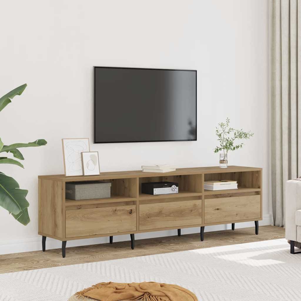 vidaXL Szafka pod TV, dąb artisan, 150x30x44,5 cm