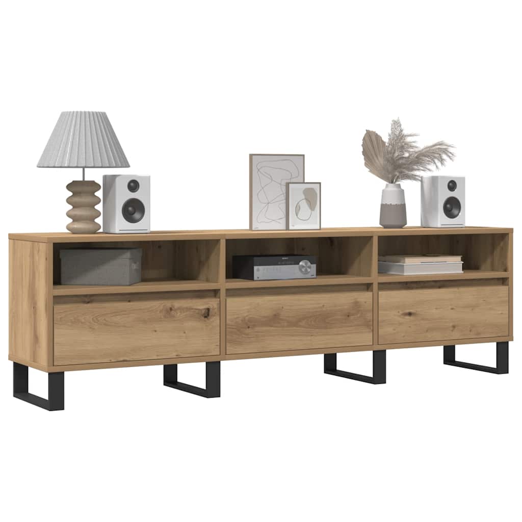 vidaXL Szafka pod TV, dąb artisan, 150x30x44,5 cm