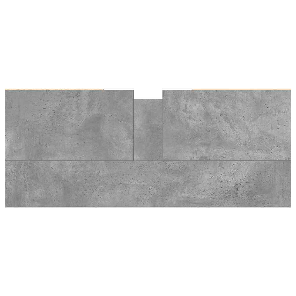 vidaXL Szafka łazienkowa, szarość betonu, 80x33x60 cm