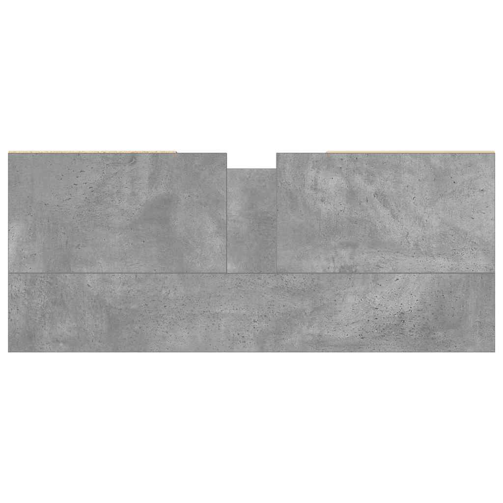 vidaXL Szafka łazienkowa, szarość betonu, 80x33x60 cm