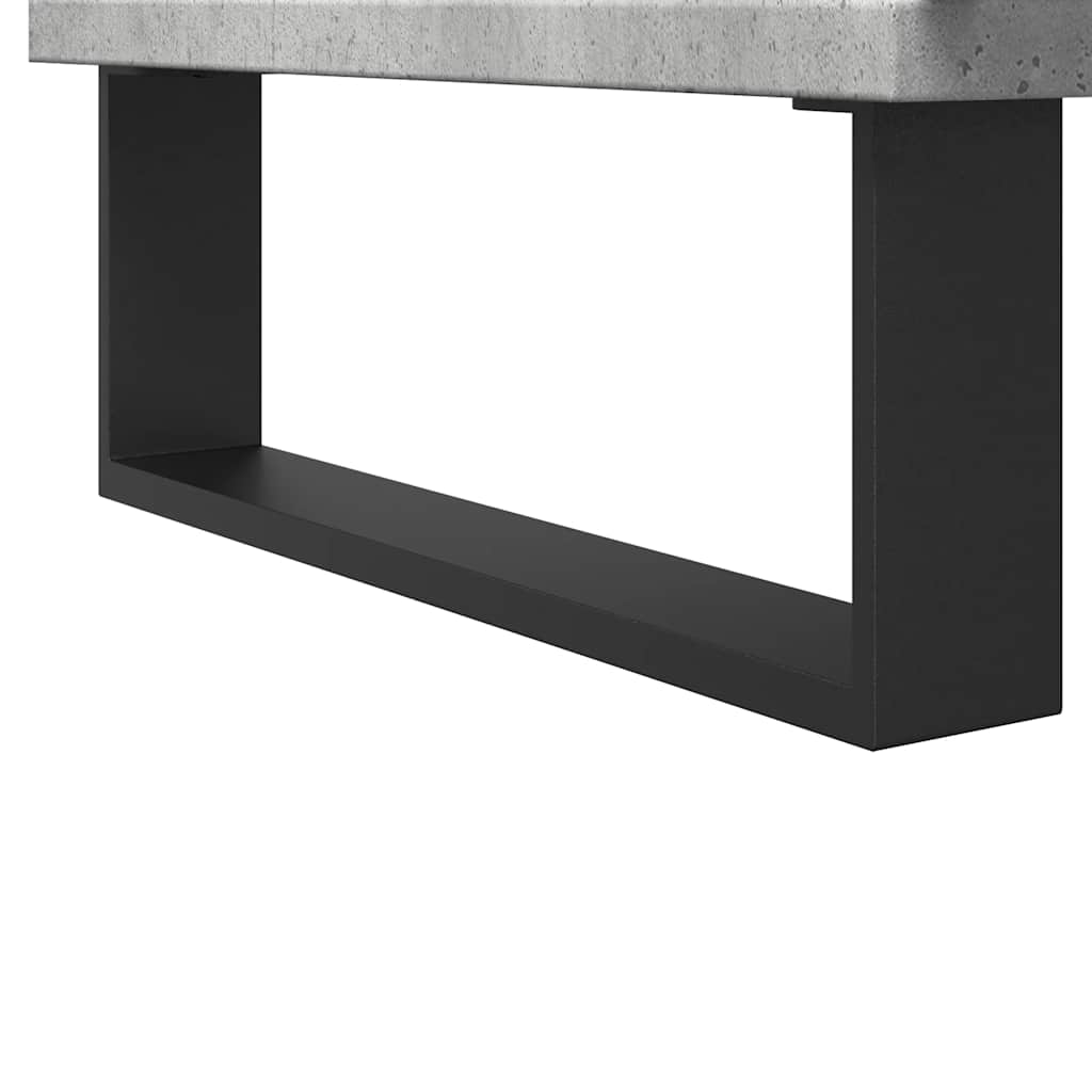 vidaXL Szafka pod umywalkę łazienkową, szarość betonu, 80x33x60 cm