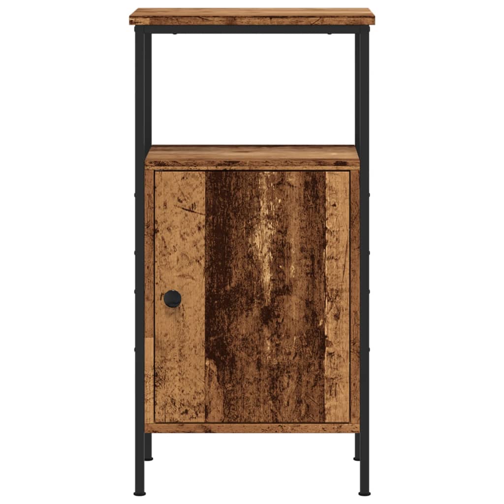 vidaXL Szafka nocna, stare drewno, 41x31x80 cm