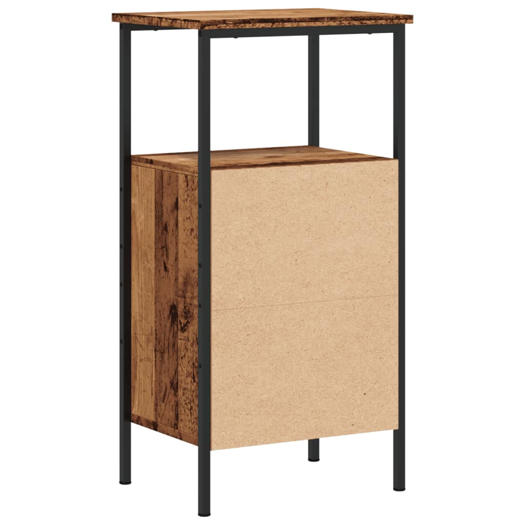 vidaXL Szafka nocna, stare drewno, 41x31x80 cm
