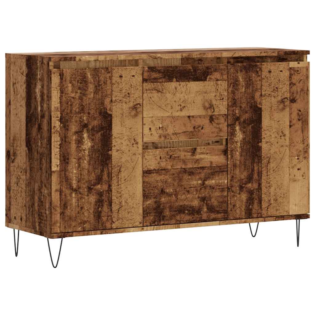 vidaXL Szafka, stare drewno, 101,5x35x70 cm, materiał drewnopochodny