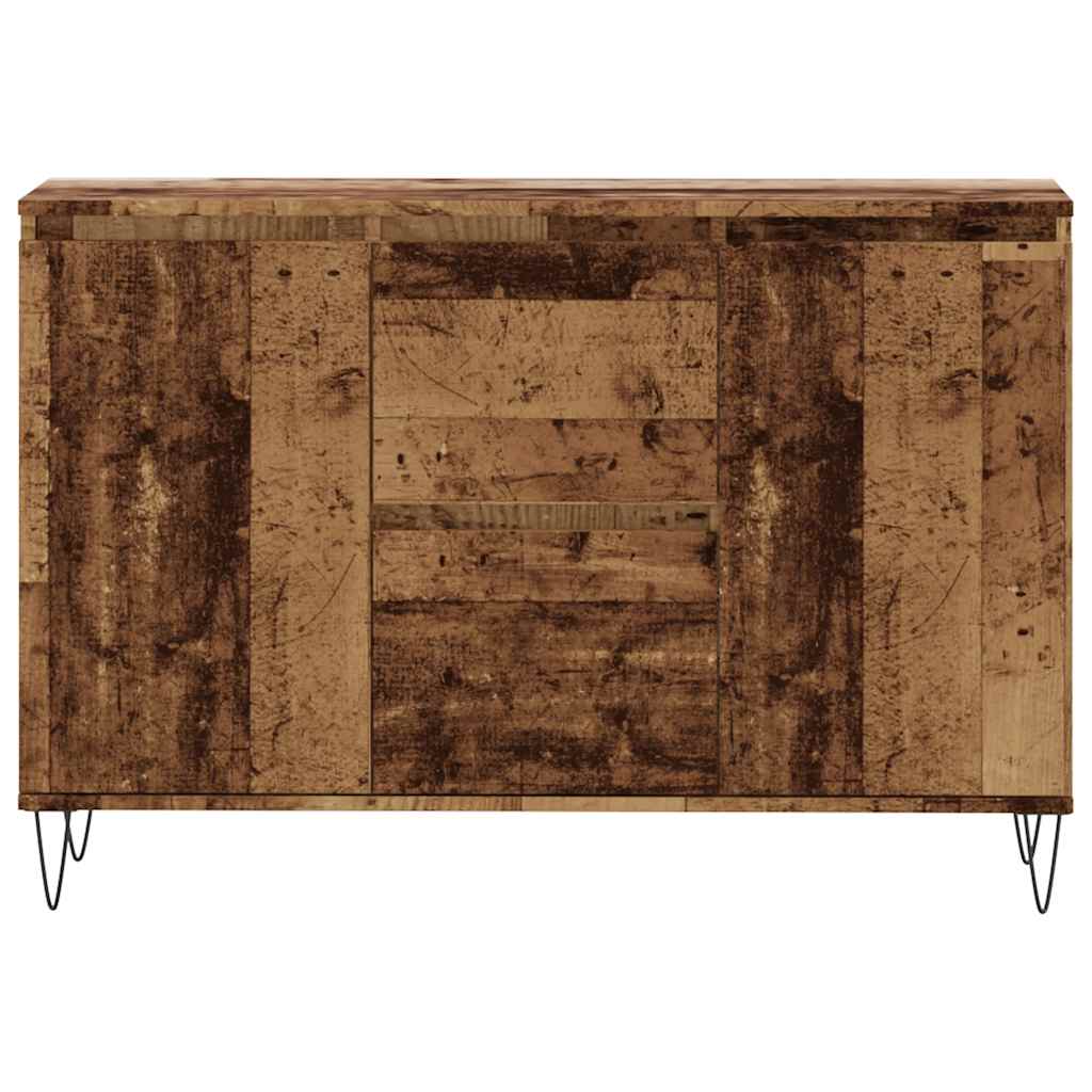vidaXL Szafka, stare drewno, 101,5x35x70 cm, materiał drewnopochodny