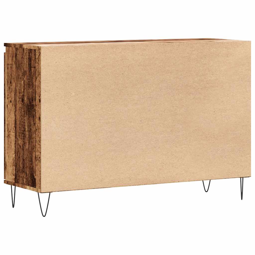 vidaXL Szafka, stare drewno, 101,5x35x70 cm, materiał drewnopochodny
