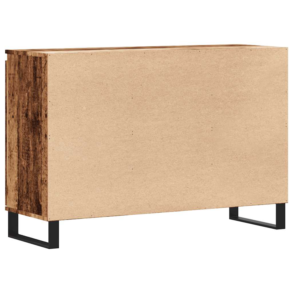 vidaXL Szafka, stare drewno, 101,5x35x70 cm, materiał drewnopochodny
