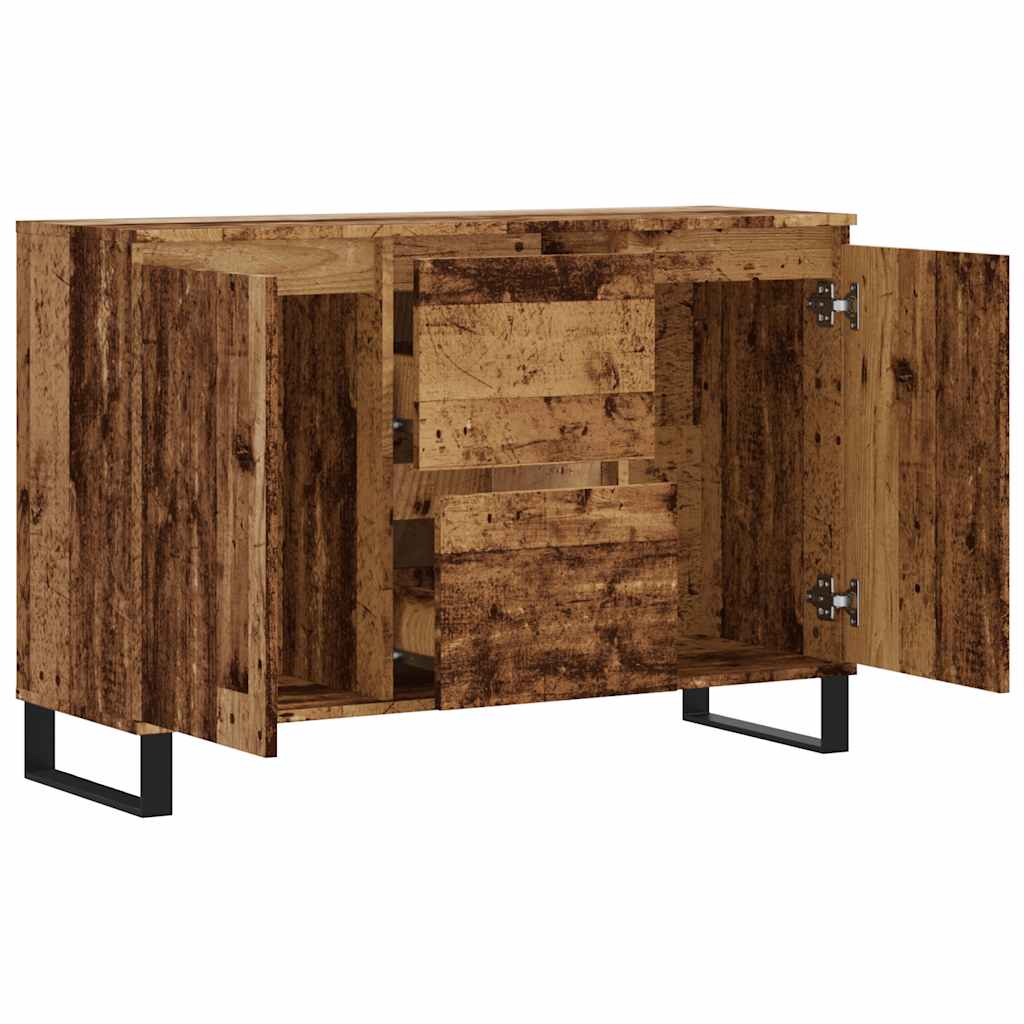 vidaXL Szafka, stare drewno, 101,5x35x70 cm, materiał drewnopochodny