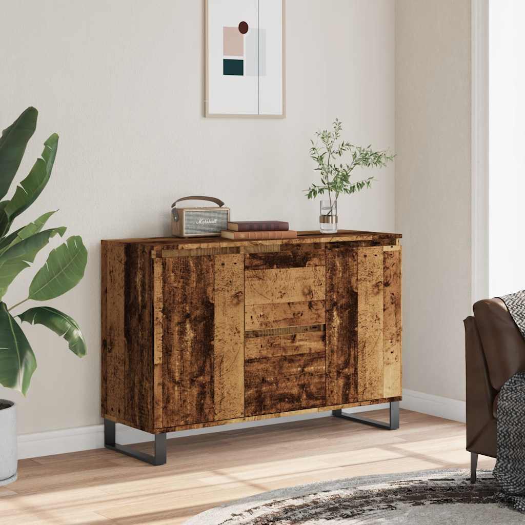 vidaXL Szafka, stare drewno, 101,5x35x70 cm, materiał drewnopochodny