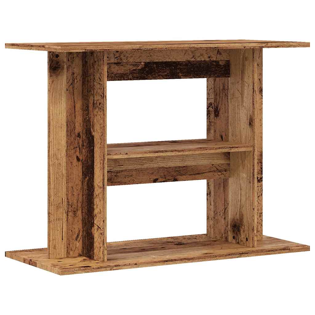 vidaXL Stojak pod akwarium Stare drewno 80x35x60 cm Drewno konstrukcyjne