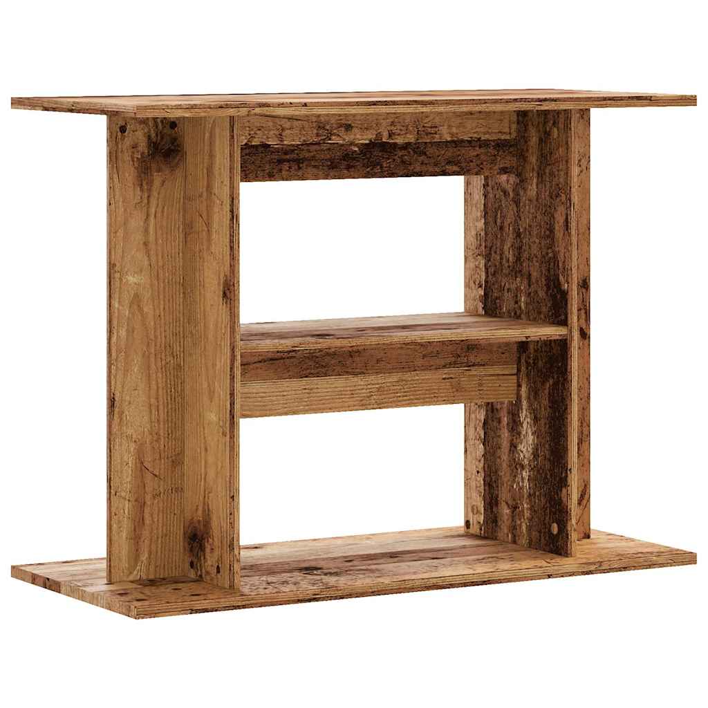 vidaXL Stojak pod akwarium Stare drewno 80x35x60 cm Drewno konstrukcyjne