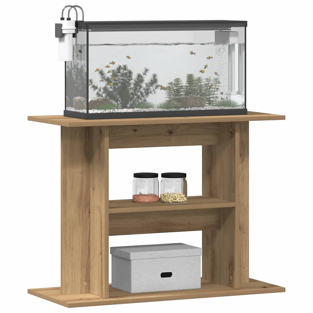 vidaXL Stojak pod akwarium Artisan Oak 80x35x60 cm Drewno konstrukcyjne