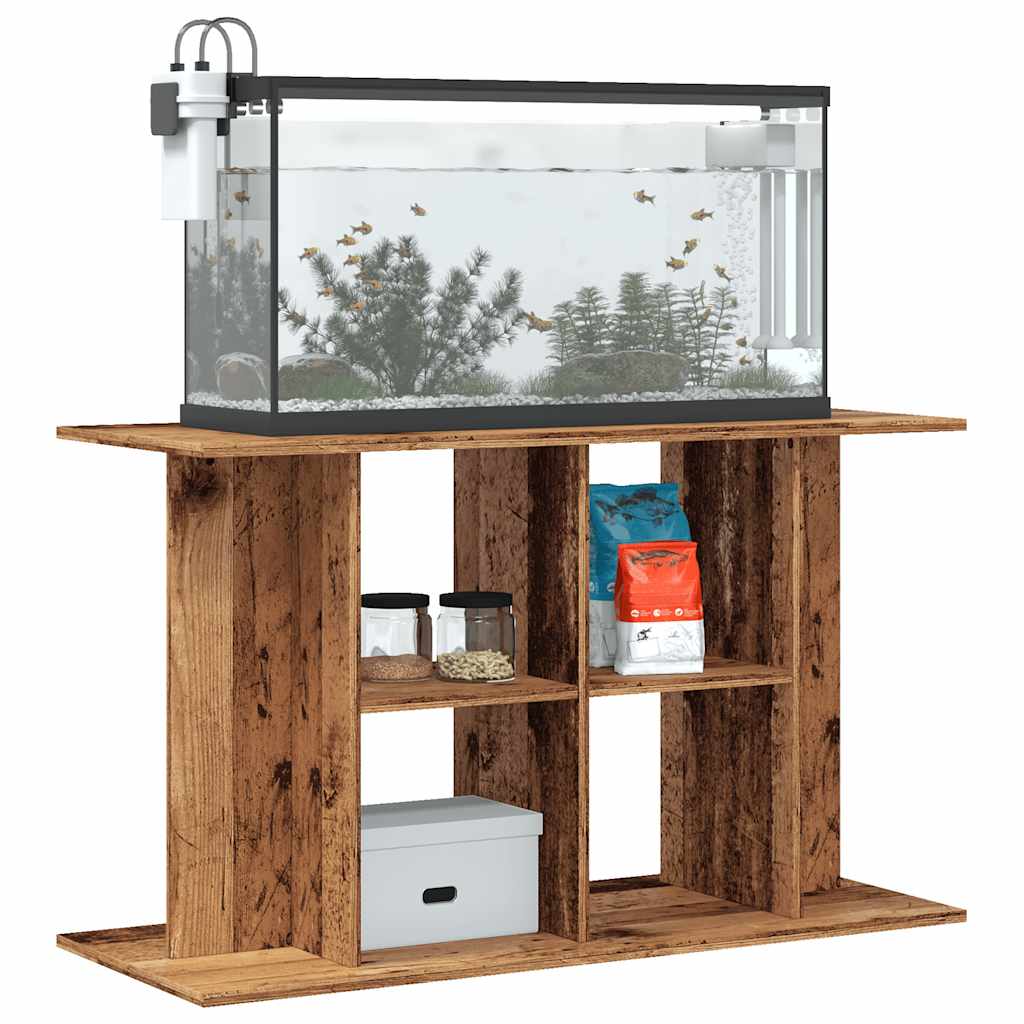 vidaXL Szafka pod akwarium, stare drewno, 100x40x60 cm