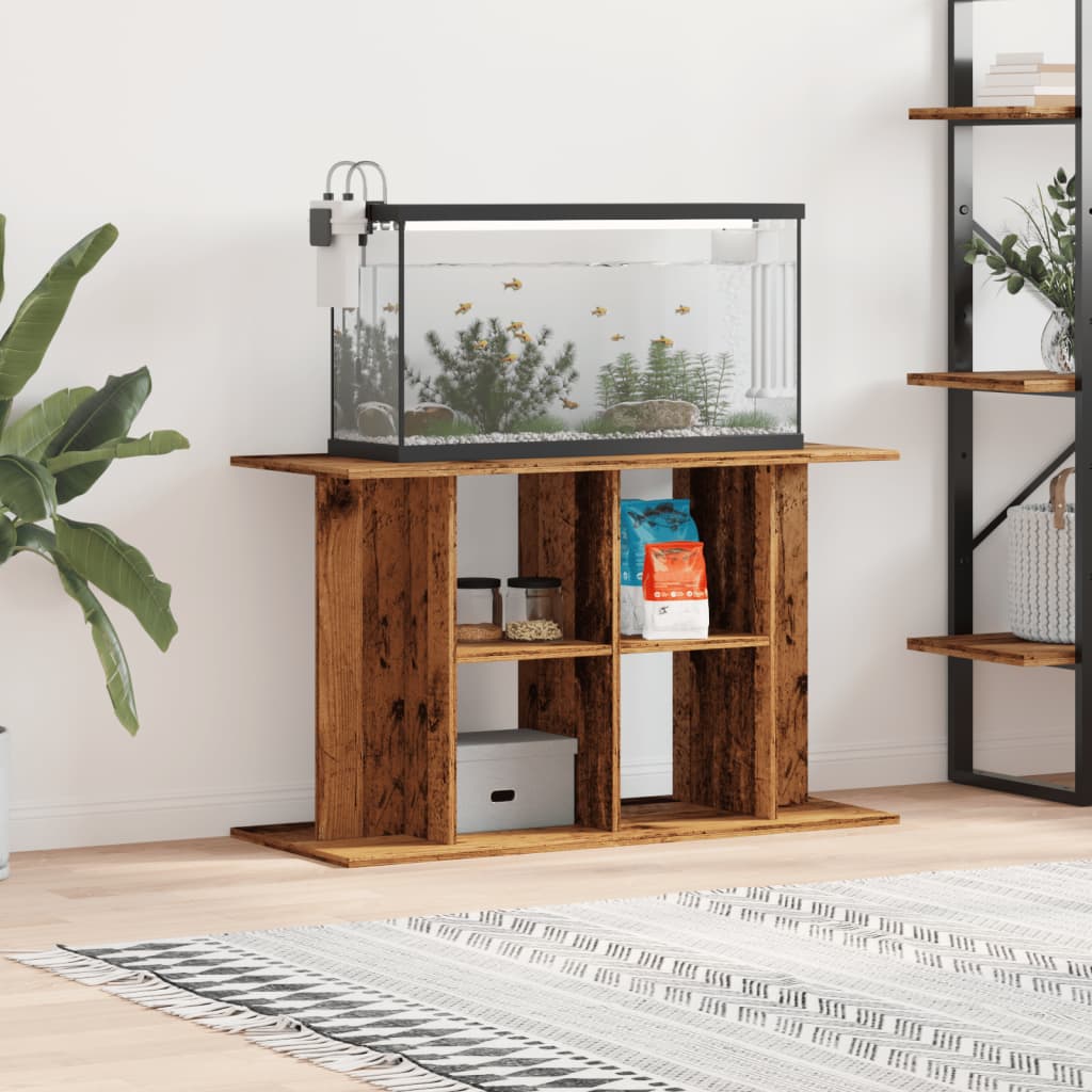 vidaXL Szafka pod akwarium, stare drewno, 100x40x60 cm