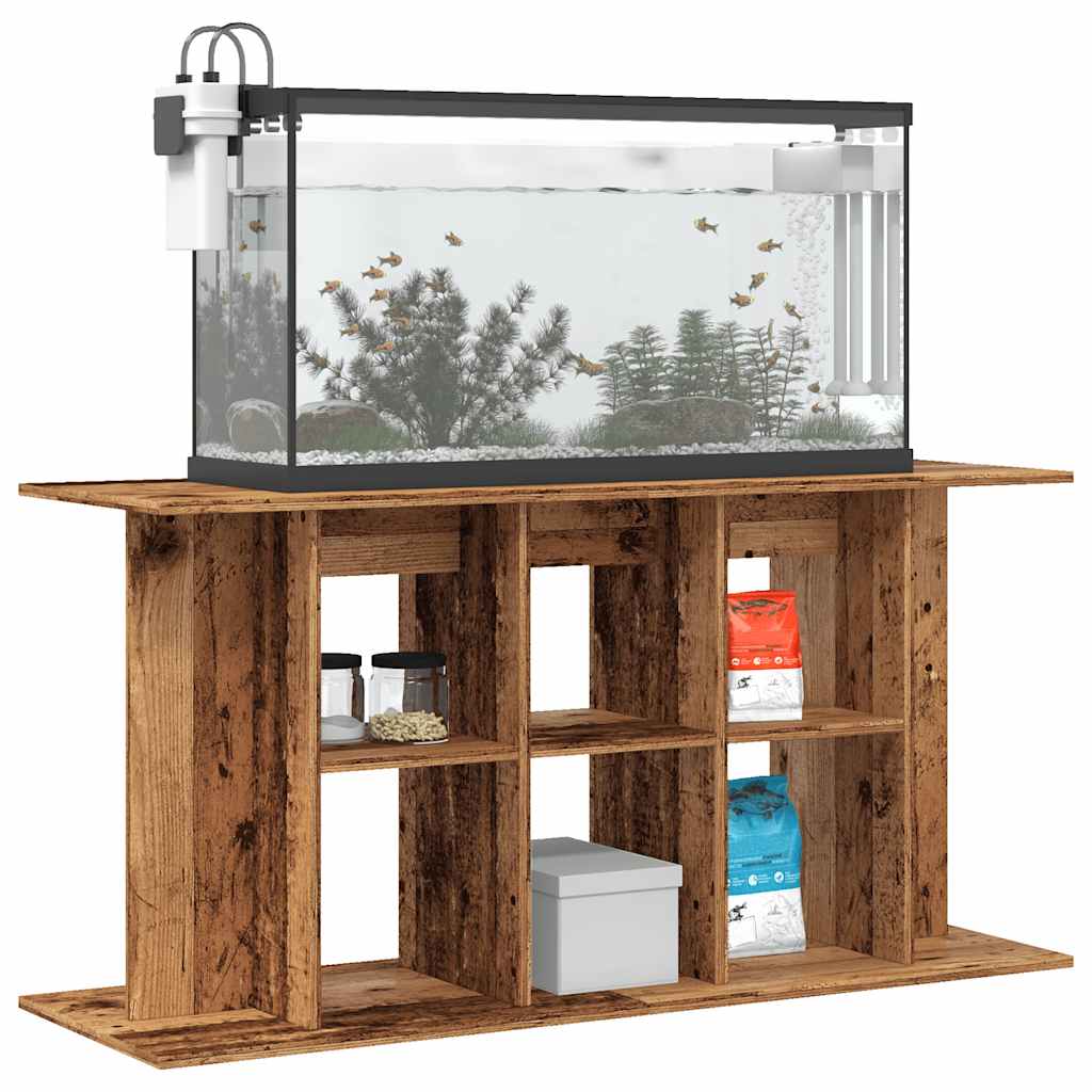 vidaXL Szafka pod akwarium, stare drewno, 120x40x60 cm