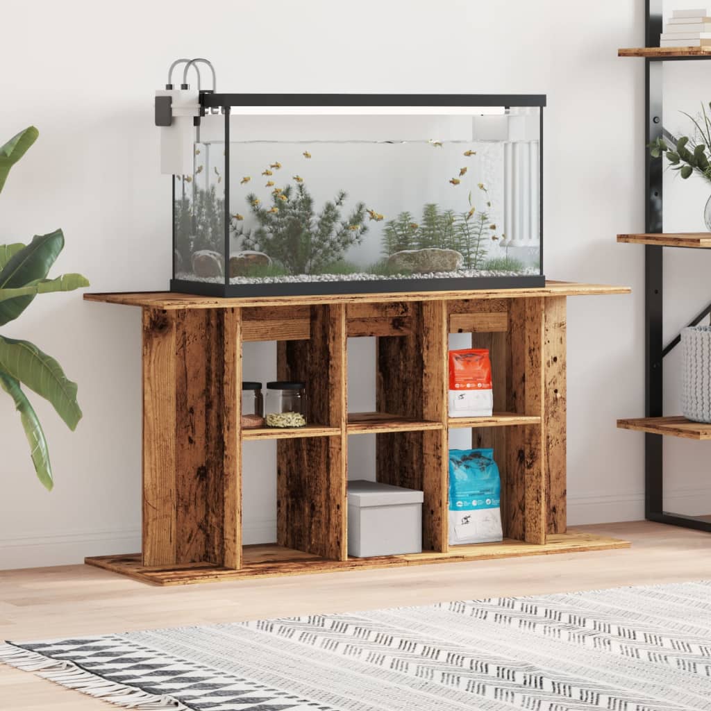 vidaXL Szafka pod akwarium, stare drewno, 120x40x60 cm