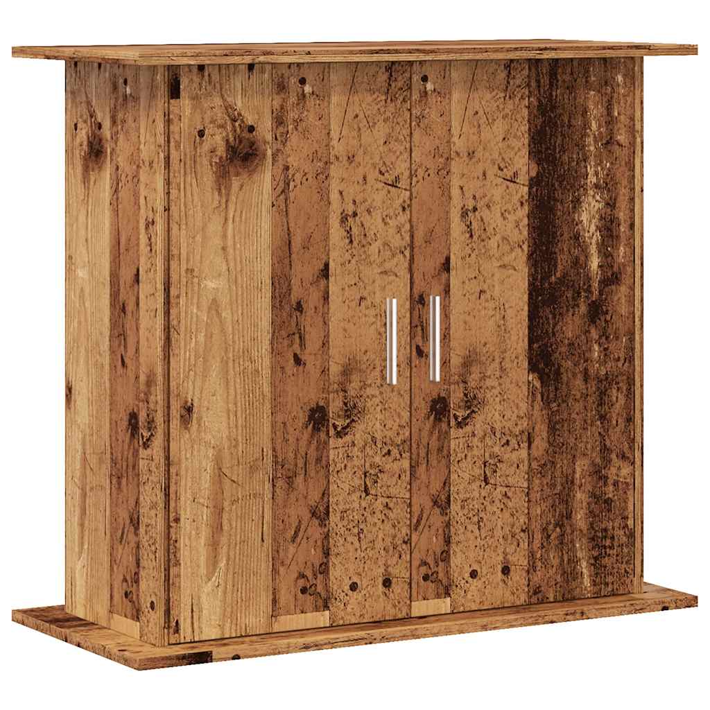 vidaXL Szafka pod akwarium, stare drewno, 81x36x73 cm