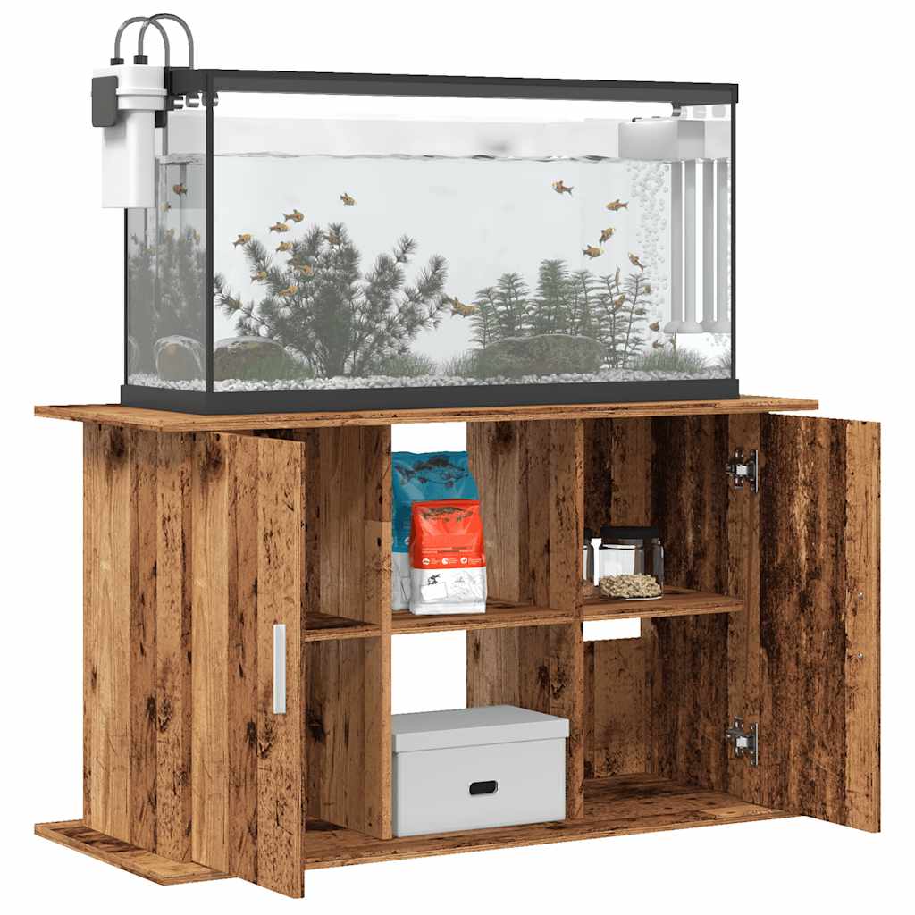 vidaXL Szafka pod akwarium, stare drewno, 101x41x58 cm