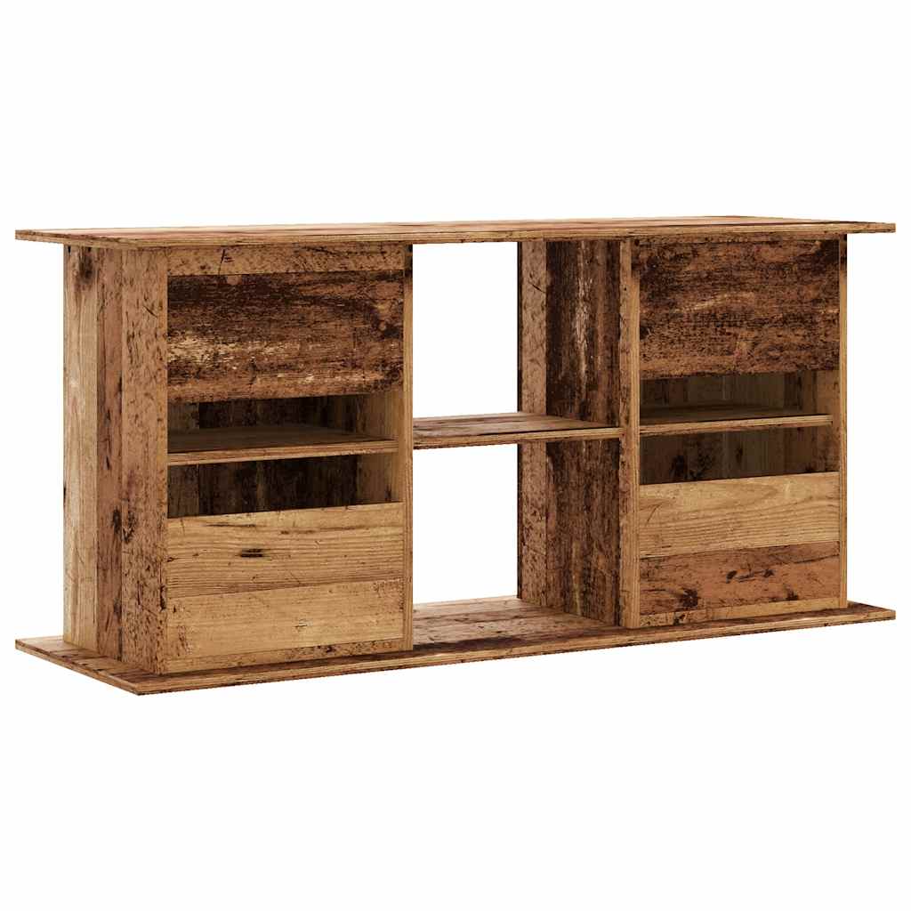 vidaXL Szafka pod akwarium, stare drewno, 121x41x58 cm