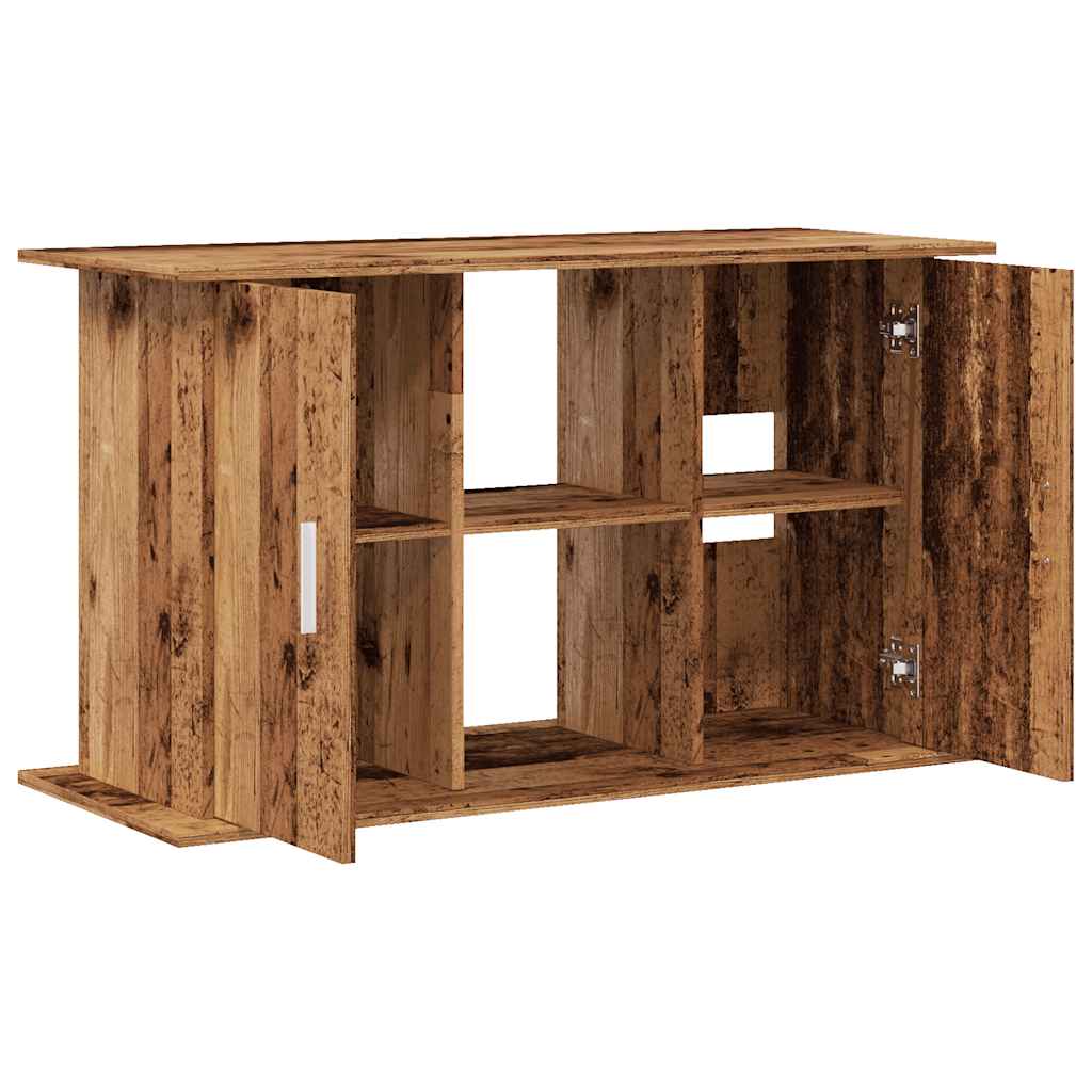 vidaXL Szafka pod akwarium, stare drewno, 121x41x58 cm