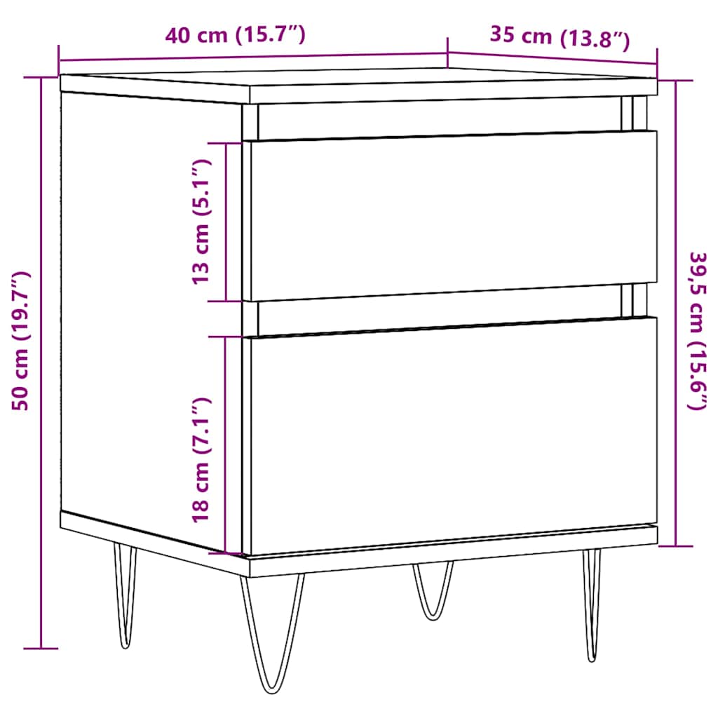 vidaXL Stojak pod akwarium Artisan Oak 121x41x58 cm Drewno konstrukcyjne