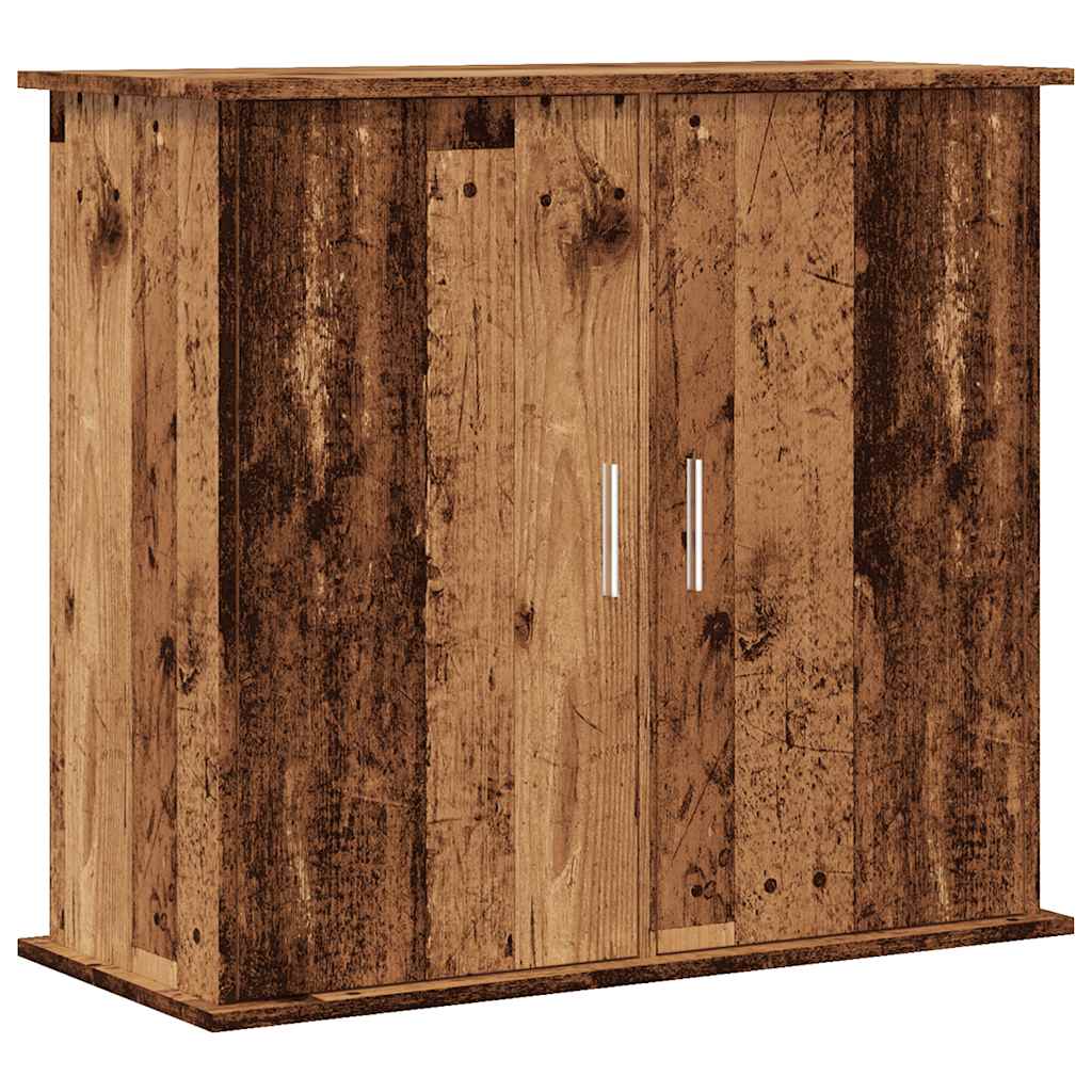 vidaXL Szafka pod akwarium, stare drewno, 81x36x73 cm