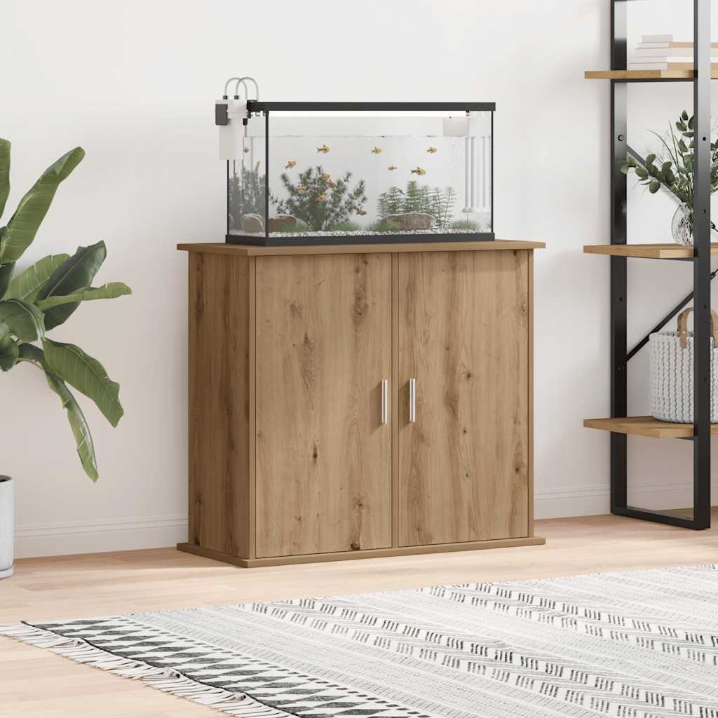 vidaXL Stojak na akwarium Artisan Oak 81x36x73 cm Drewno konstrukcyjne