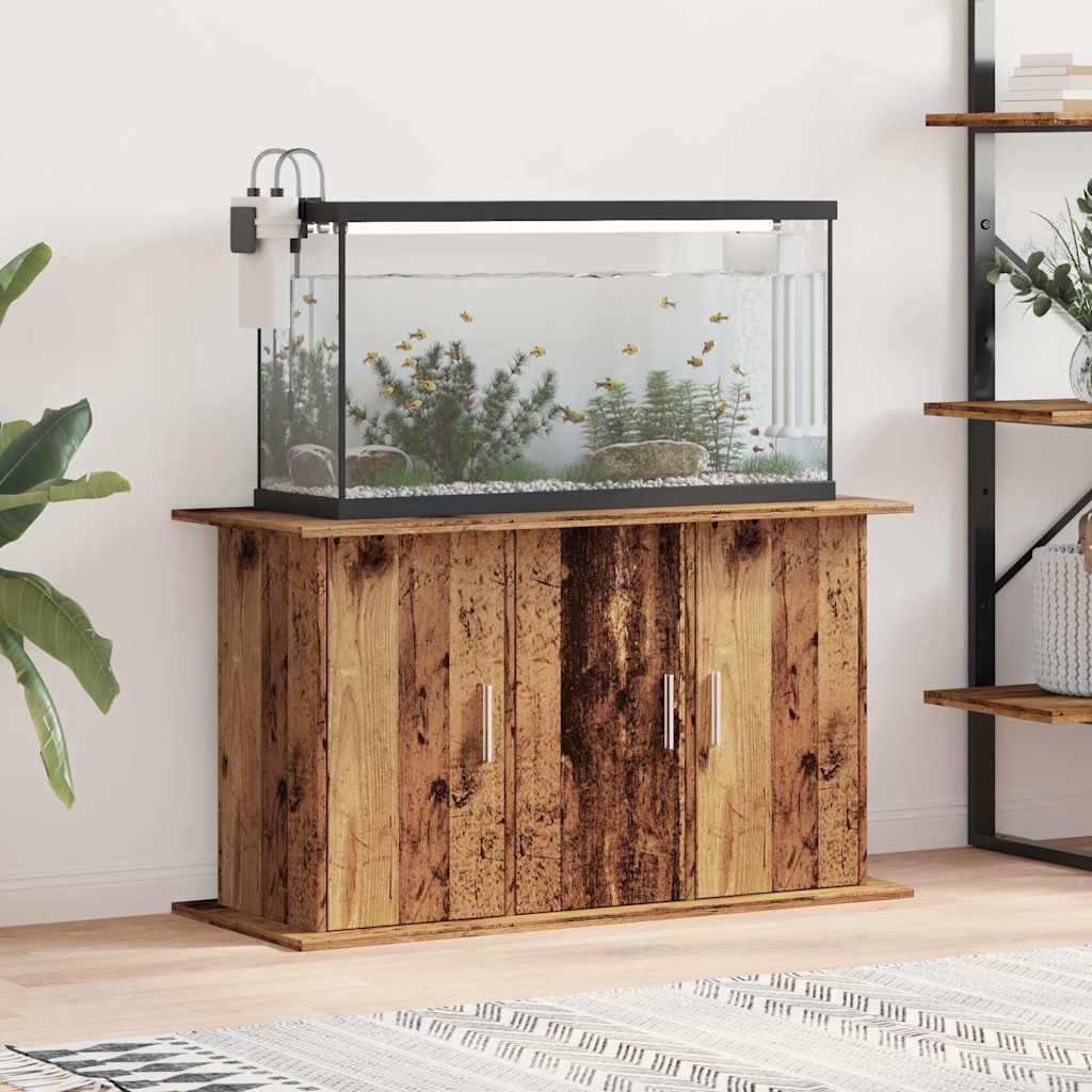 vidaXL Szafka pod akwarium, stare drewno, 101x41x58 cm