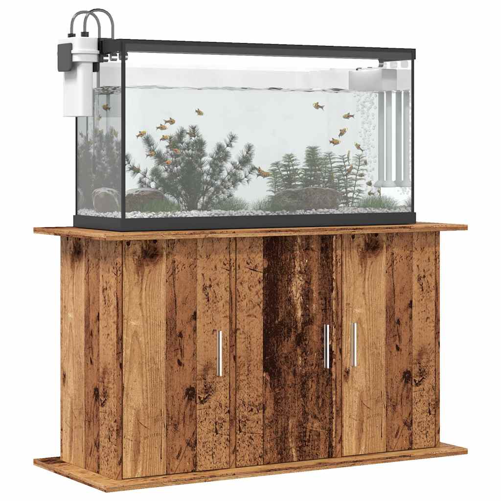 vidaXL Szafka pod akwarium, stare drewno, 101x41x58 cm