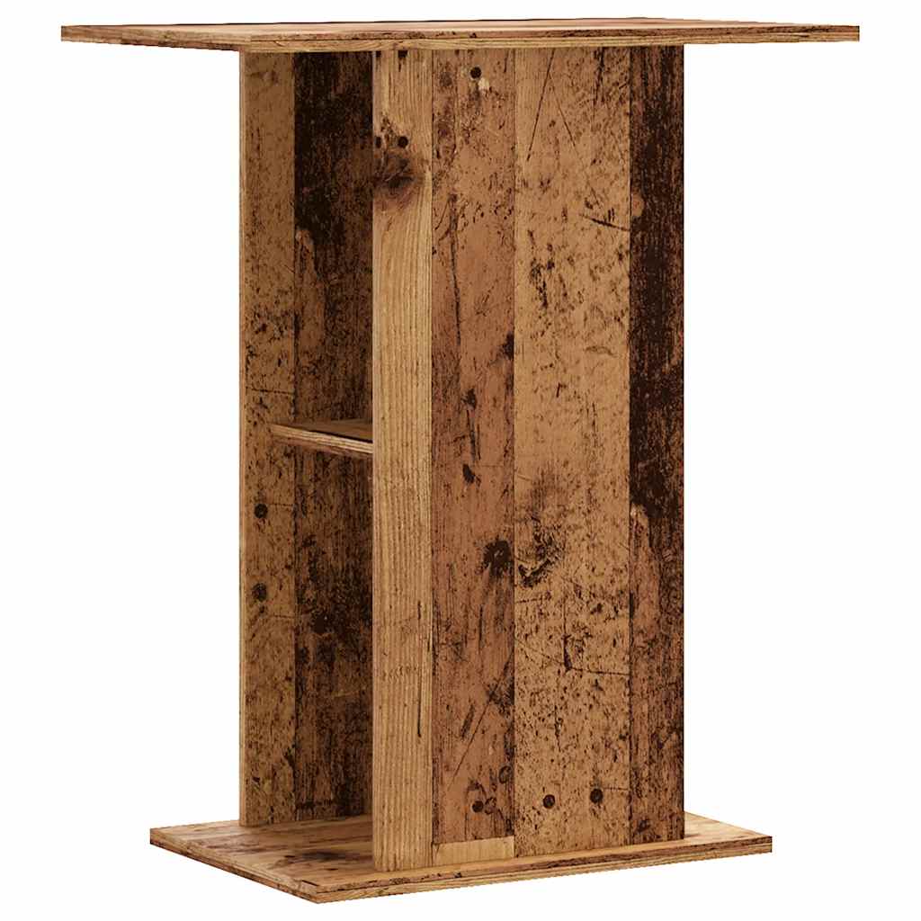 vidaXL Szafka pod akwarium, stare drewno, 36x60,5x72,5 cm