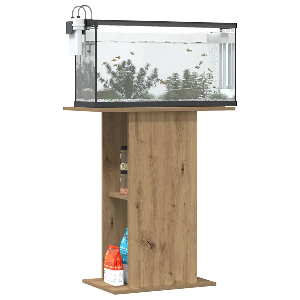 vidaXL Stojak pod akwarium Artisan Oak 36x60,5x72,5 cm Drewno konstrukcyjne