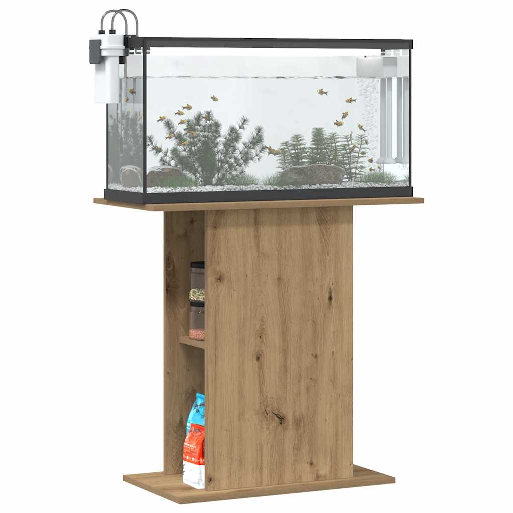 vidaXL Stojak pod akwarium Artisan Oak 36x75x72,5 cm Drewno konstrukcyjne