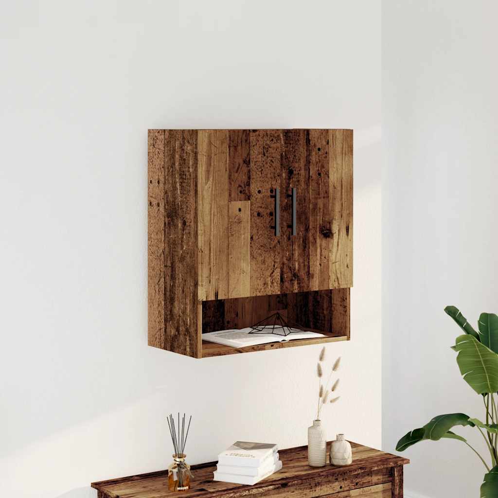 vidaXL Szafka wisząca, stare drewno, 60x31x70 cm