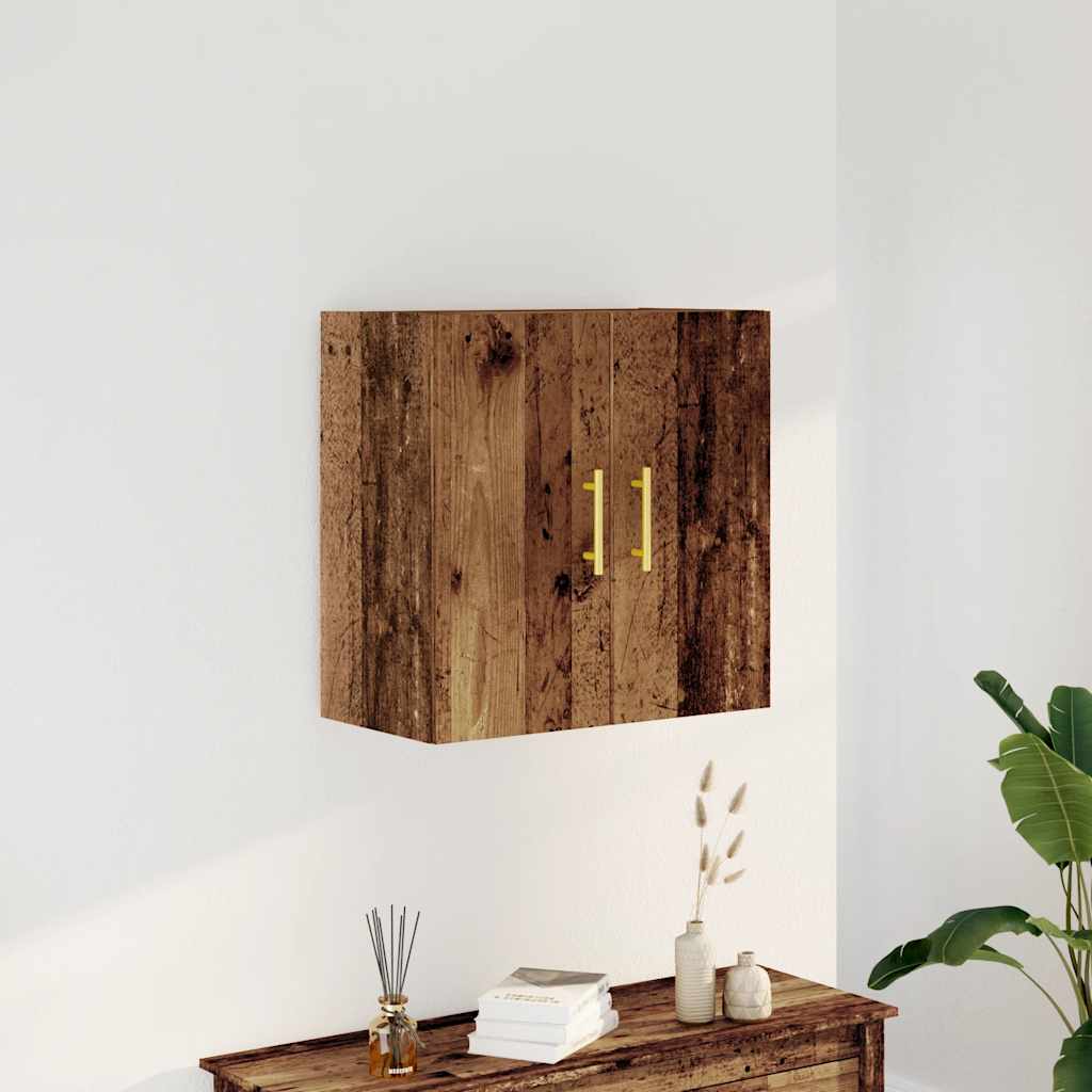 vidaXL Szafka wisząca, stare drewno, 60x31x60 cm