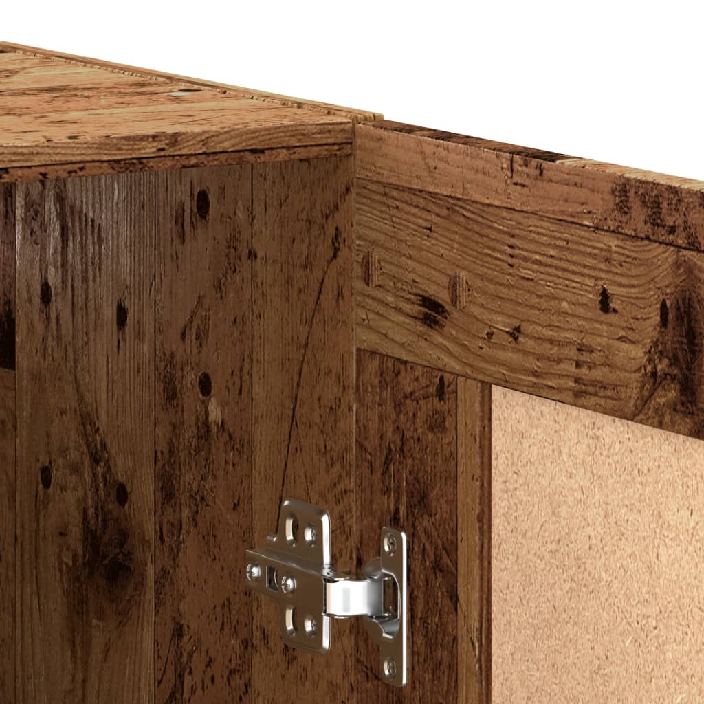 vidaXL Szafka, stare drewno, 69,5x34x90 cm, materiał drewnopochodny
