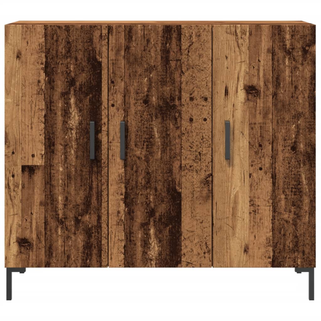 vidaXL Szafka, stare drewno, 90x34x80 cm, materiał drewnopochodny