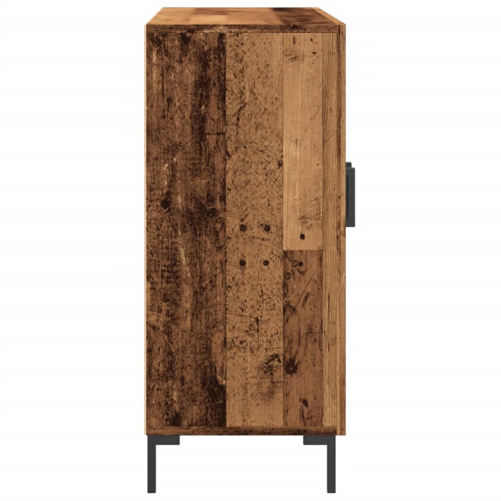 vidaXL Szafka, stare drewno, 90x34x80 cm, materiał drewnopochodny