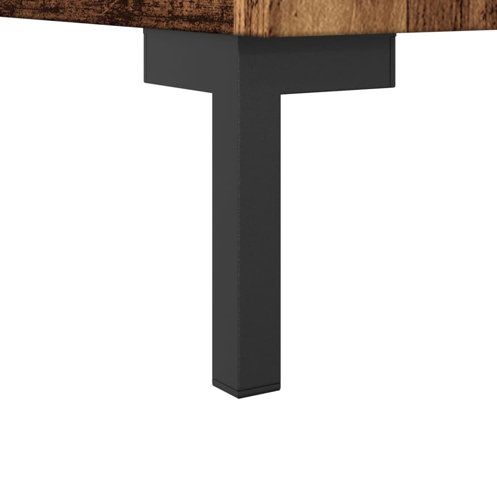 vidaXL Szafka, stare drewno, 90x34x80 cm, materiał drewnopochodny